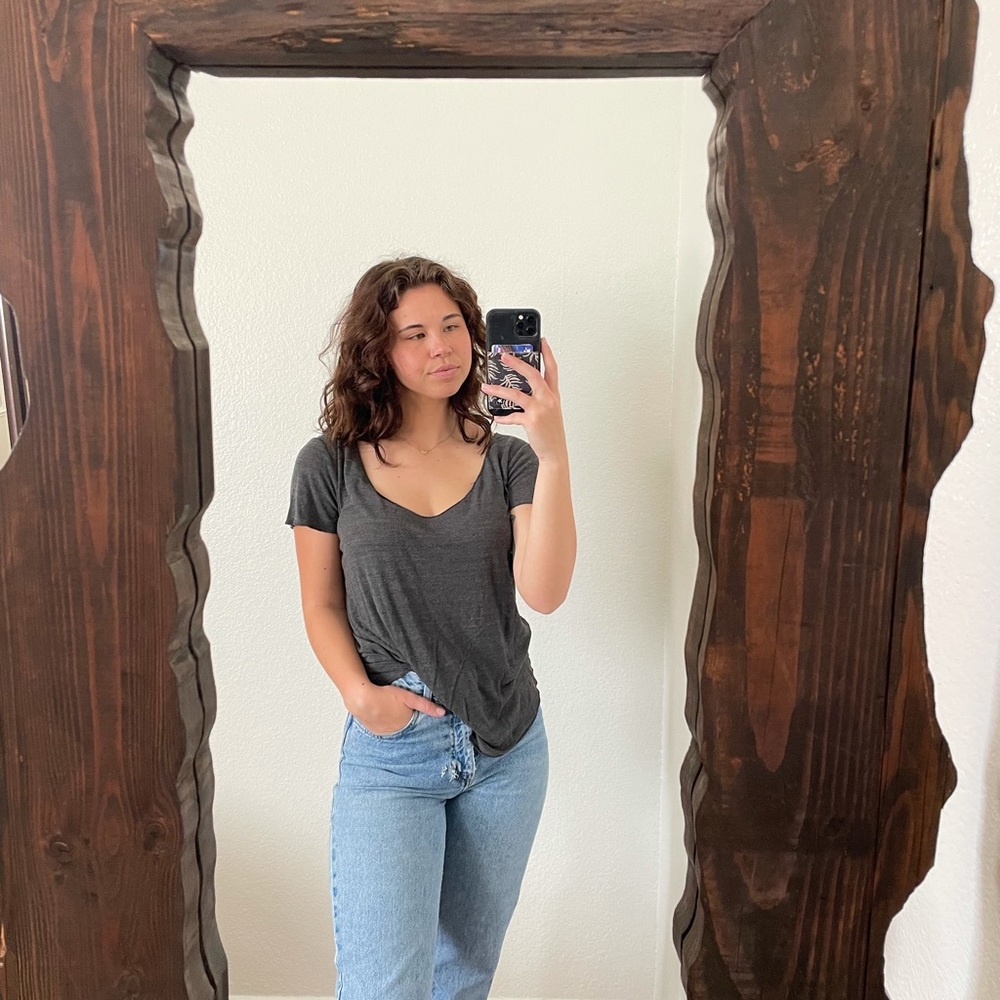 Grey V-Neck
